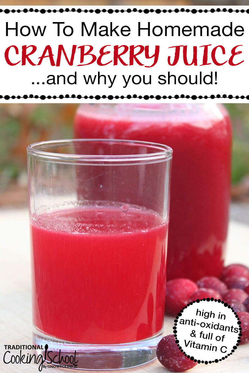 how to make homemade cranberry juice & why you should