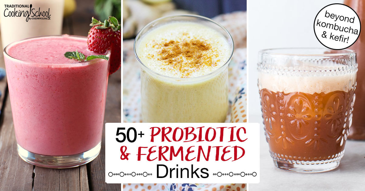 50+ Probiotic & Fermented Drinks... Beyond Kombucha & Kefir