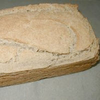 gluten-free quick sandwich bread loaf on counter