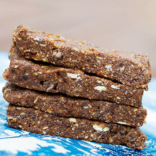 Enzyme-Rich Homemade Larabars | I've dreamed for a long time of making homemade Larabars. Yet I put it off, and put it off, till this week I read about foods that are excellent sources of digestive enzymes. That inspired me to dive in! It just so happens that 2 of the key ingredients in Larabars -- dates and nuts -- fit into the "excellent sources of digestive enzymes" category! I use soaked and dehydrated nuts in these homemade Larabars, making them a digestive enzyme-rich food! | TraditionalCookingSchool.com
