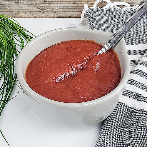 Is it crazy for ketchup to bring me such a smile? Honestly! I didn’t know if I should name this delicacy “Oh My Lans Ketchup!”, “Mercy Sakes Ketchup!”, or “You Are Never Going to Believe It Ketchup!”. | TraditionalCookingSchool.com