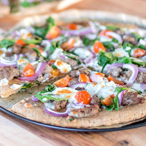 Paleo Pepperoni Pizza with Veggies {GF, DF} The Paleo Running Momma