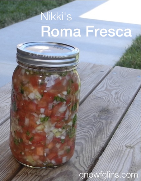 Nikki's Roma Fresca | Looking for a delicious recipe for a fresh tomato salsa? Make this lacto-fermented salsa with vegetables from from the garden or found at the farmers market. Dip in your chips or use it to top steaks, chicken, fish or more. | TraditionalCookingSchool.com