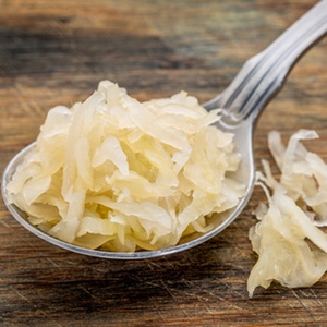 Simple, No-Pound Kraut | People used to pound cabbage to get it good and juicy for fermentation. Pounding isn't necessary when you let salt do the work instead! | TraditionalCookingSchool.com