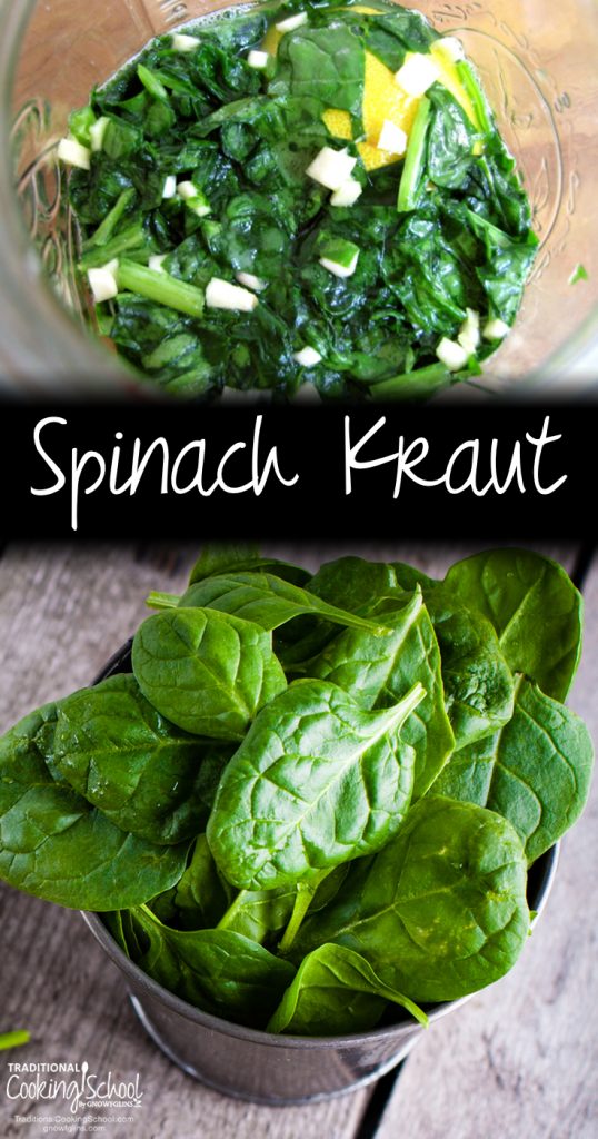 Spinach Kraut | Traditional Cooking School by GNOWFGLINS