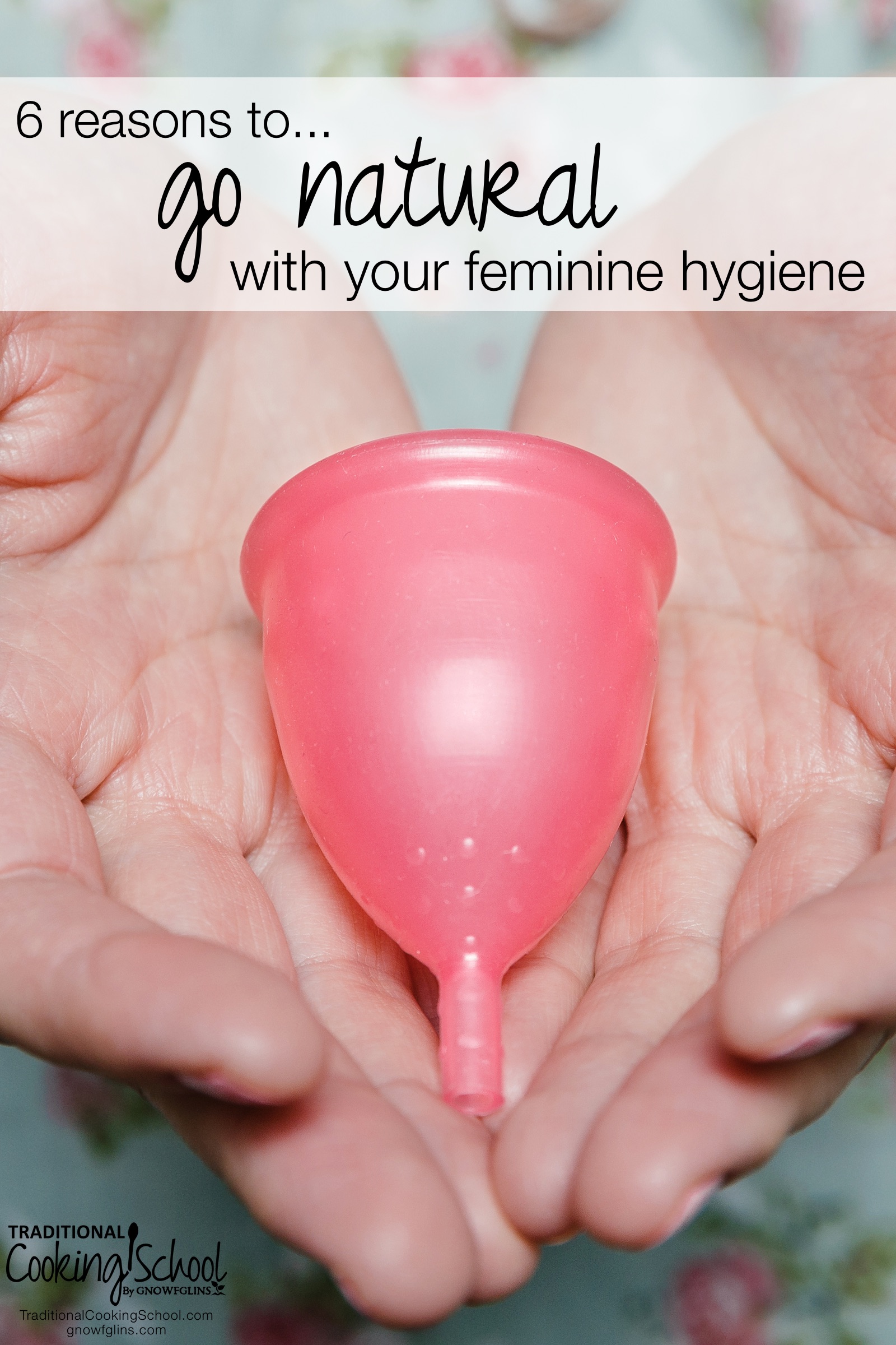 6 Reasons To Go Natural With Your Feminine Hygiene | You wouldn't think that feminine hygiene has anything to do with nourishment, would you? It does! Female private areas are highly sensitive and important to our overall health and happiness, yet many products contain harmful synthetic materials and chlorine. Here are 6 reasons why natural products are so much better, plus ideas for natural products to support our monthly cycles. | TraditionalCookingSchool.com