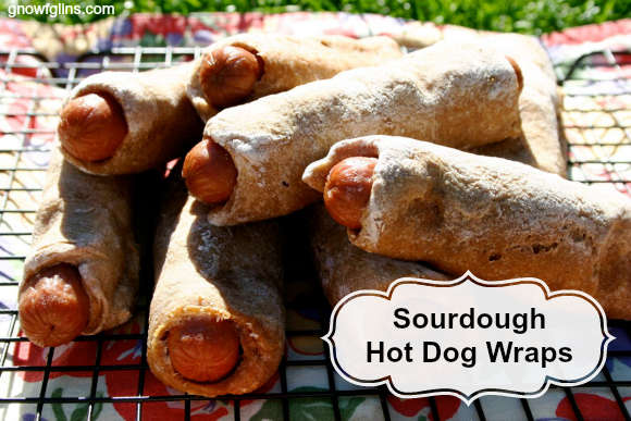 Sourdough Hot Dog Wraps | Do you have fond memories of hot dogs wrapped in a certain store bought cresent dough? This recipe is a nod to those sweet memories, as well as to the satisfying smiles that come from an even tastier and healthier sourdough version. | TraditionalCookingSchool.com