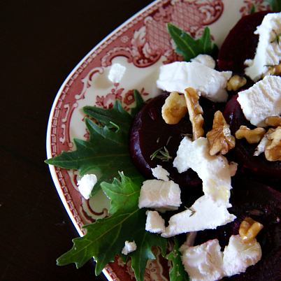 Our Delicious Beet And Goat Cheese Salad