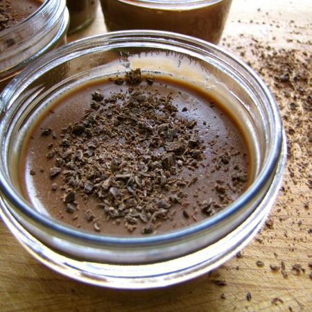 Allergy-Friendly Chocolate Custard | We are in love with this custard. It's thickened with mineral-rich and digestive-supporting gelatin and it's allergy-friendly. You can use whatever milk you'd like, so dairy-free is an option. And it doesn't need eggs (thanks to that gelatin). Make it now and it will be chilled by dinner time! | TraditionalCookingSchool.com