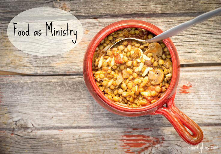 Food as Ministry, Part 1 | My husband and I -- because we are worship leaders at our church -- have our own simple definition of the word "ministry": meeting needs. As the body of Christ, we are to function as Christ Himself would, loving others, serving others, showing compassion, praying for others, and meeting needs. For someone with a passion for food (like me!), this is where gifting and ministry collide. | TraditionalCookingSchool.com