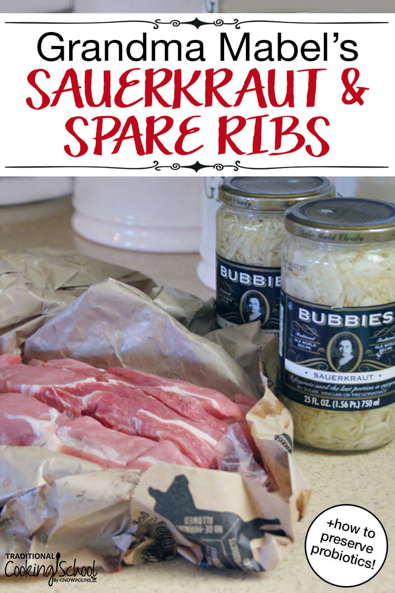 Grandma Mabel's Sauerkraut and Spare Ribs. Sauerkraut is one of the best foods for a healthy gut and digestion. Follow our quick and easy recipe for homemade sauerkraut then pair it with Grandma Mabel’s spare ribs for an out of this world meal. #spareribs #sauerkraut #pork #boneless #recipe #homemade #healthy