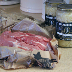 Grandma Mabel's Sauerkraut and Spare Ribs | Much of my grandmas' 82 years were spent cooking, foraging, sewing, canning, gardening, and baking. The moment we walked through the front door, we'd smell her sauerkraut and spare ribs on the stovetop. No visit was complete without it! | TraditionalCookingSchool.com