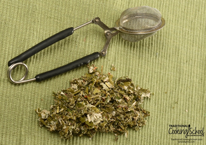 Treating Migraines With Red Raspberry Leaf | Migraines are no fun. When I suddenly began getting migraines, always around my period, a friend asked me if I'd been drinking red raspberry leaf tea. I hadn't! So I did an experiment. Could I use red raspberry leaf for migraines? I did -- and it worked! Here's how! | TraditonalCookingSchool.com