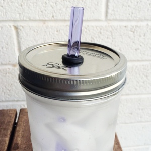 DIY Mason Jar Drinking Cup | Yes, I've gone glass and there's no going back! Plenty of people have parted ways with plastic because of its chemical-leaching properties, so I know that I’m not alone. Plus, glass is just prettier! It makes every beverage sparkle! Want to make your own DIY Mason Jar Drinking Cup? The process is simple! | GNOWFGLINS.com TraditionalCookingSchool.com