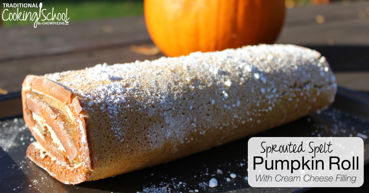 How to Make a Pumpkin Roll with Cream Cheese Filling - Peacock Ridge Farm