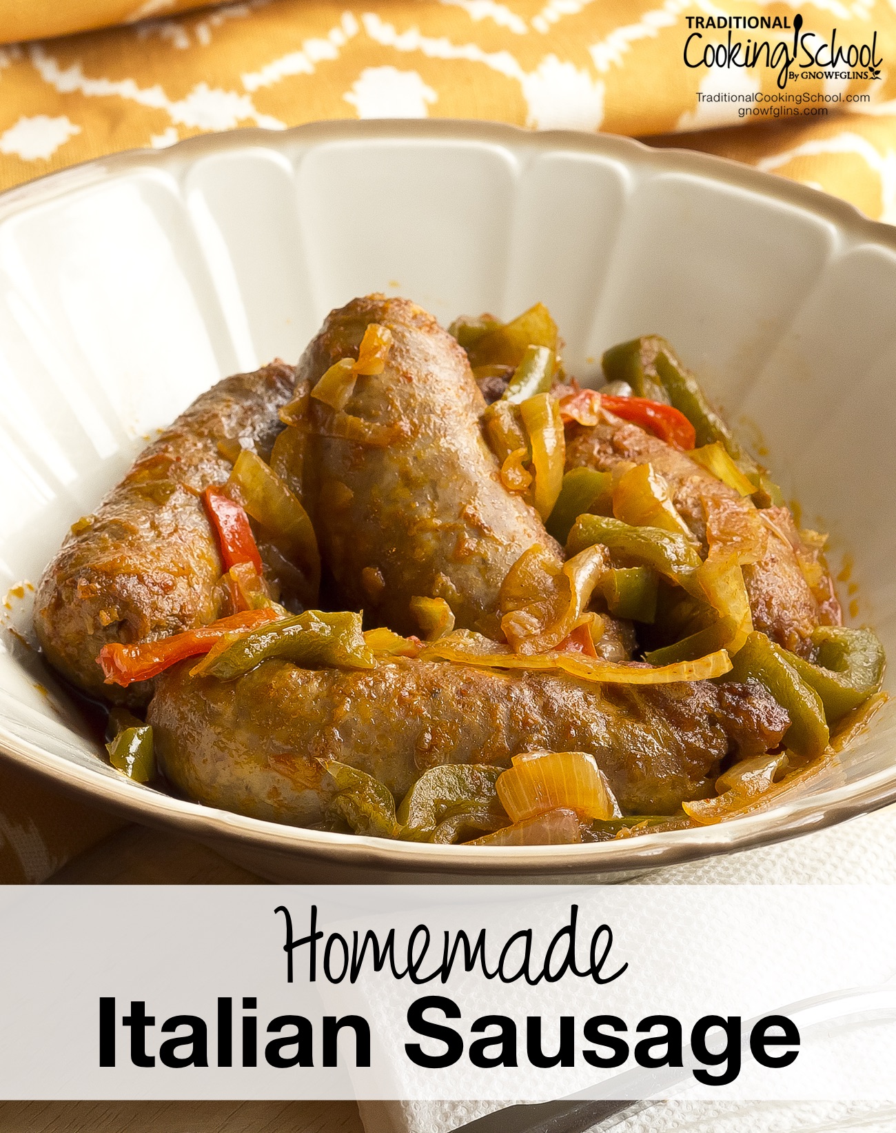 Homemade Italian Sausage | Sausage... A gourmet delicacy, yet it is the essence of nose-to-tail farm frugality. Nothing goes to waste when all the scraps and small pieces of meat are used to make sausage. Salting, smoking, fermenting, and drying are all ways to preserve meat for longer without refrigeration. Sausage made at home from the best local, pastured meats, mixed with tons of wholesome flavor, avoids all the chemicals found in processed meats. | TraditionalCookingSchool.com
