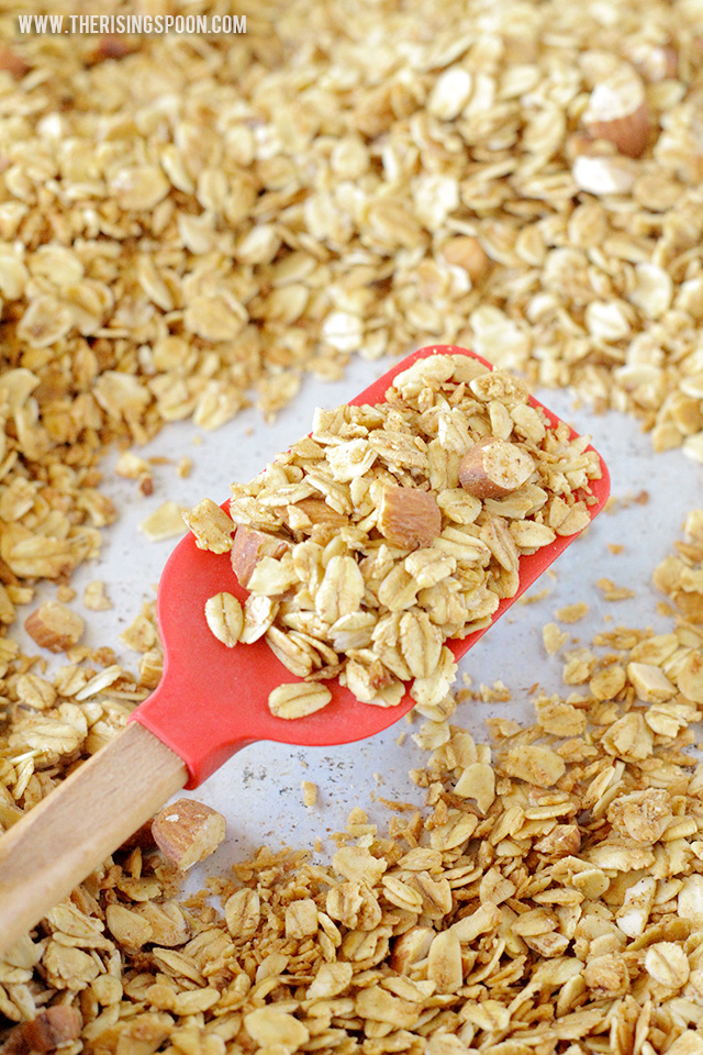 The Great Granola Round-Up: 31 Deliciously Nourishing Recipes! | Is there anything easier than a bowl of cereal for breakfast? No cooking, no waiting -- just pour the cereal, pour the milk, and chow down! Make up a batch (or 2 or 5!) of these deliciously nourishing granola recipes, then sit back and savor a bowl of granola any time of day. | TraditionalCookingSchool.com