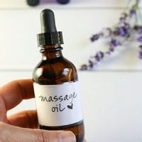 Whether it's aches, pains, or sore muscles, or connecting physically with your one and only...massage is the answer. And to do the job right -- you need massage oil. Not lotion. So in our house, homemade massage oil with essential oils is IT.