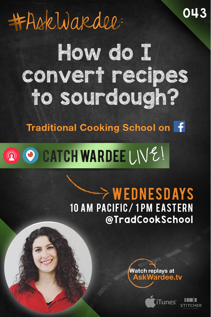 It seems like such a betrayal not to use your bubbling sourdough starter when you’re baking, right? If you're wishing you knew how to convert recipes to sourdough, you're not alone! Watch, listen, or read to learn how to adapt recipes to sourdough! | AskWardee.tv