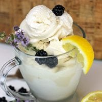'Partly out of convenience, I reached for my spearmint essential oil. Soon, it was lavender and lemon, too! All are beautifully delicious in a base of cream and unrefined sugar in this homemade ice cream with essential oils.'