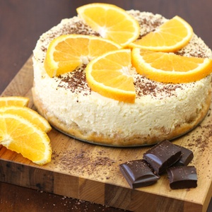 Orange & Dark Chocolate Cheesecake In The Instant Pot | I love everything about my Instant Pot, and I love cheesecake, and I love essential oils! So, this Orange Dark Chocolate Cheesecake in the Instant Pot is a match made in heaven. | TraditionalCookingSchool.com