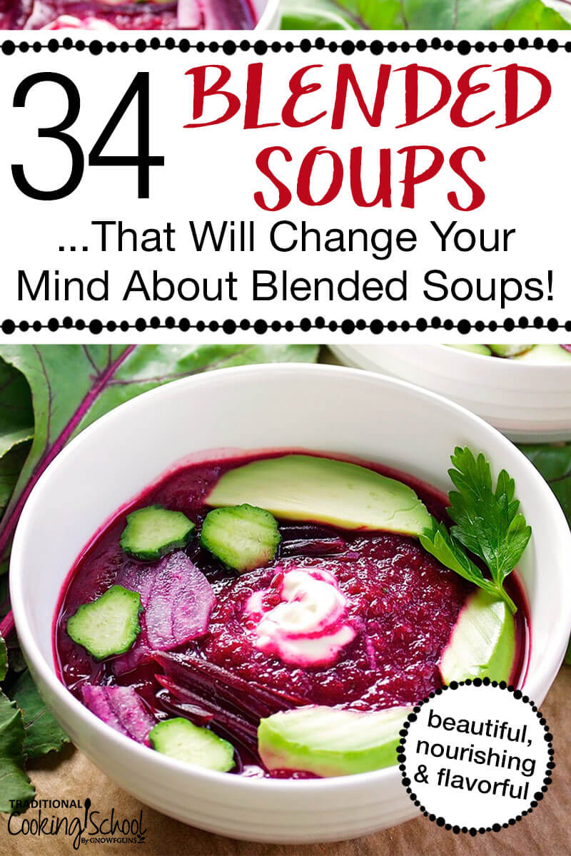 bright purple beet soup with garnishes of cucumber, avocado, and parsley