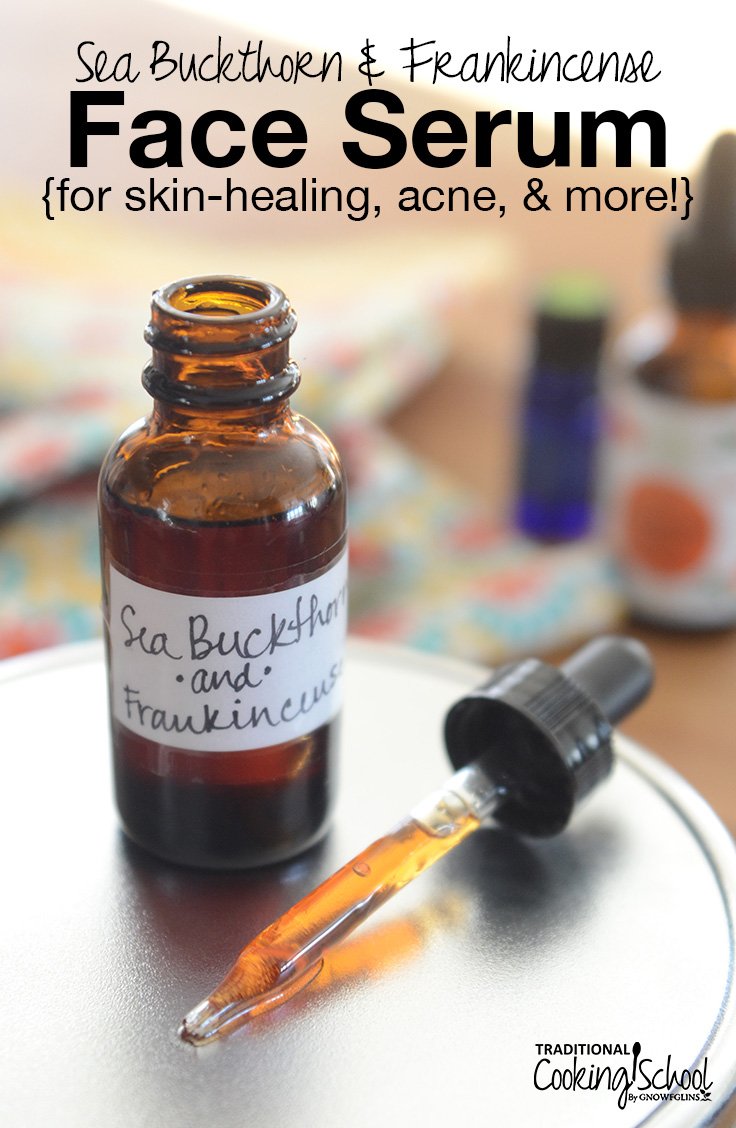 Combine sea buckthorn seed oil and frankincense with light jojoba oil, and you get a wonderfully moisturizing, healing, and rejuvenating DIY face serum that's safe, non-toxic, and completely natural! Experience skin-healing benefits for acne, rosacea, and inflammation!