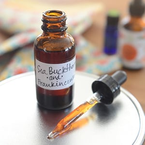 Combine sea buckthorn seed oil and frankincense with light jojoba oil, and you get a wonderfully moisturizing, healing, and rejuvenating DIY face serum that's safe, non-toxic, and completely natural! Experience skin-healing benefits for acne, rosacea, and inflammation!