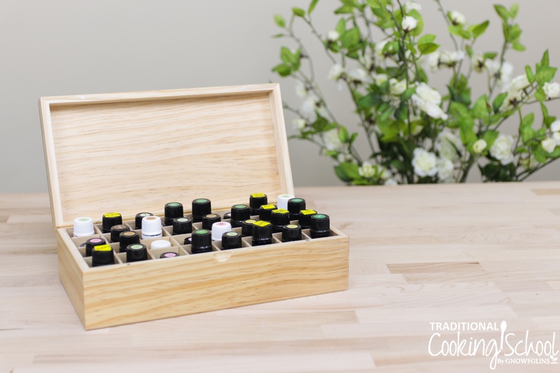 If you plan to use essential oils in your cooking, you want to have them handy, right? Well... the kitchen is NOT the best place to keep your oils! Watch, listen, or read to learn how to organize and store your essential oils to protect your investment and use them for cooking and in daily life!