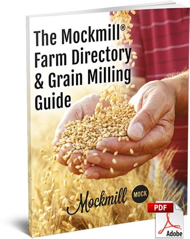An eBooks titled "The Mockmill Farm Directory & Grain Milling Guide"