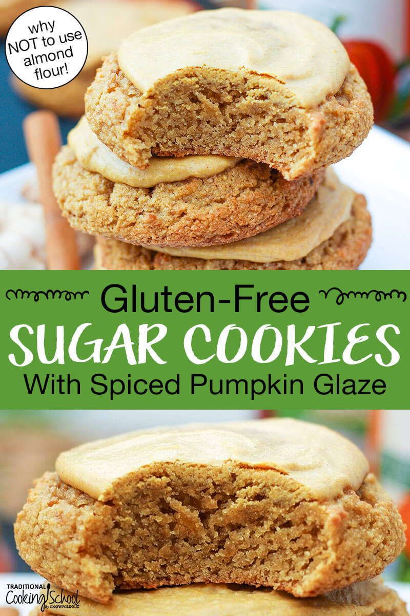 Paleo Sugar Cookies With Pumpkin Glaze (easy fall gluten-free dessert!)
