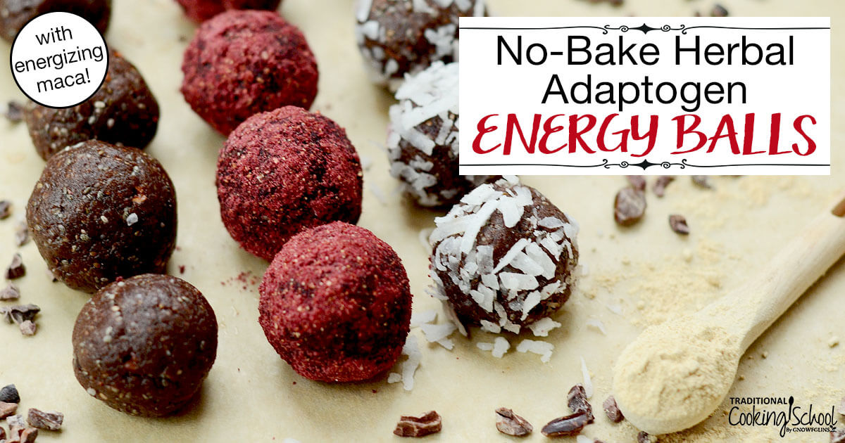 No-Bake Herbal Adaptogen Energy Balls (ashwagandha & maca!)