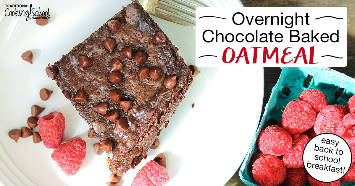 Chocolate Baked Oatmeal Recipe (easy school breakfast!)