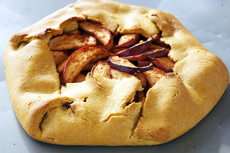 rustic apple galette