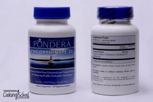 Endorphinate CF, a supplement from Pondera Pharmaceuticals, designed for natural anxiety relief without caffeine.